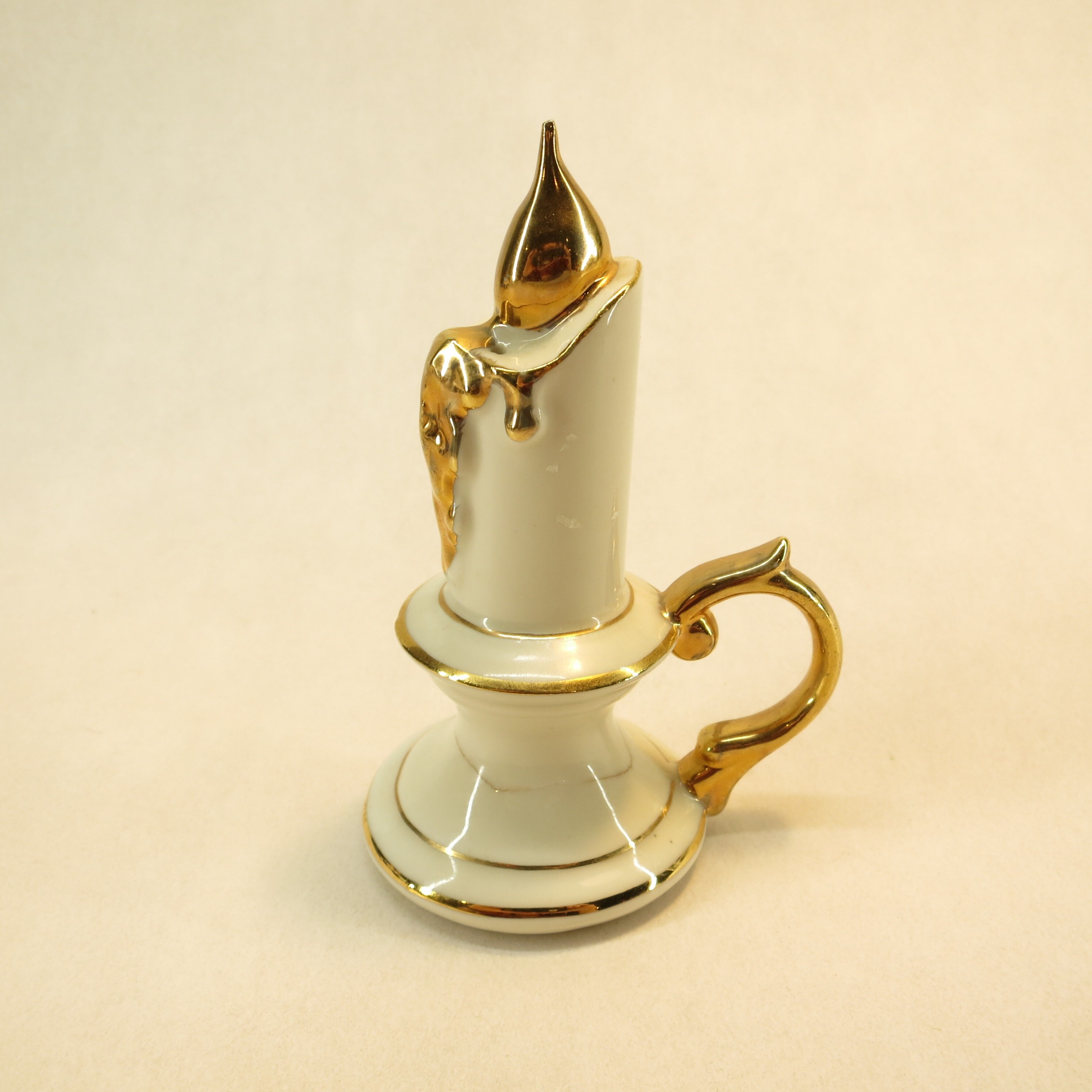 Single Christmas Candle Vintage Salt Shaker Ohio Turnpike