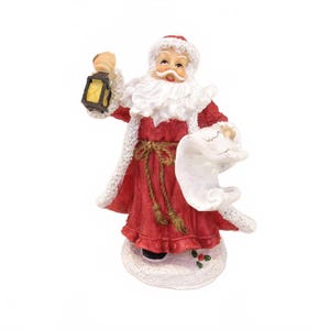 Vintage Santa Claus Checking His List Figurine 5&quot; Christmas Decor