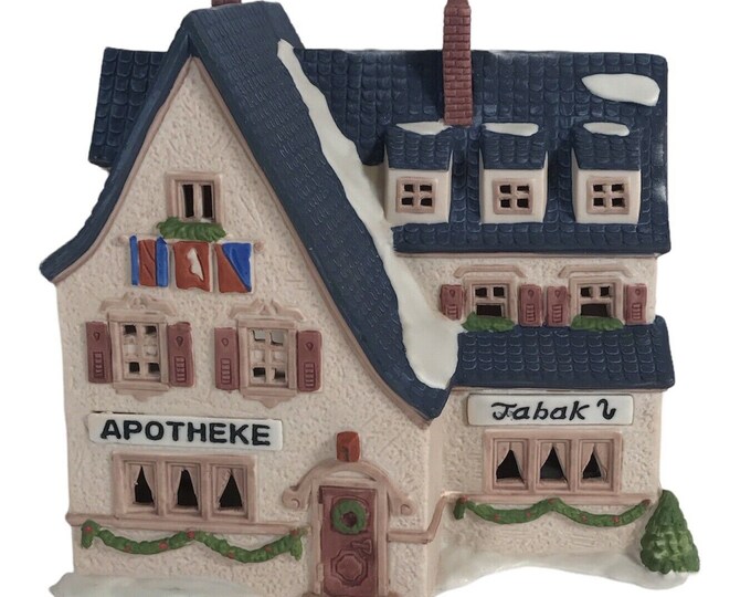 Department 56 Alpine Village Series Apotek And Tabak 1986 Christmas Village 65404