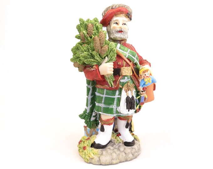 Vintage Santa Claus International Resources First Footer-Scotland SC27 Christmas Decor