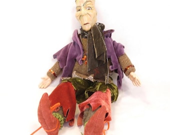 Katherines Collection Wayne M Kleski Frankenstein Posable Halloween Doll 17" T