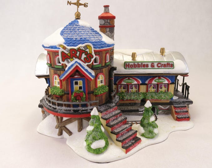 Department 56 North Pole Art's Hobbies & Crafts #56897 2004 Retired North Pole Series