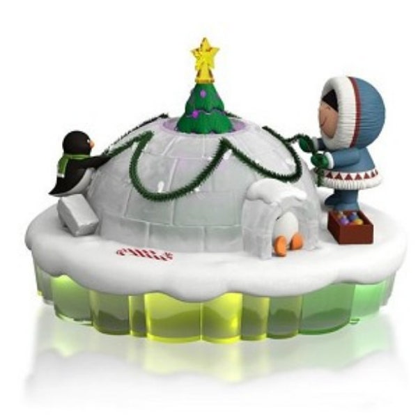 Dome for the Holidays Frosty Igloo Mantelscape The World of Frosty Friends, Magic Cord QGO1469