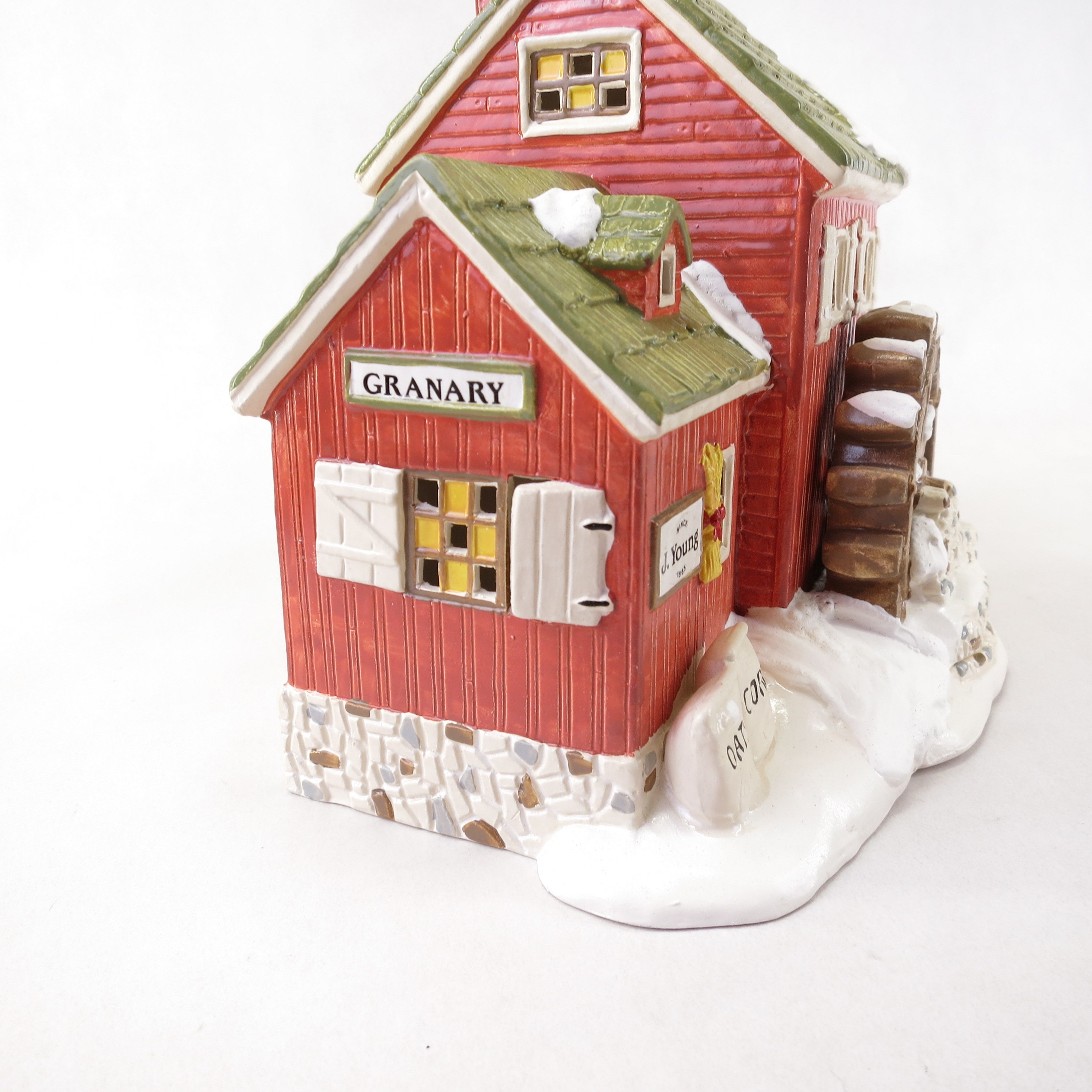 Department 56 Retired J. Young�s Granary 51497 Snow Village Christmas
