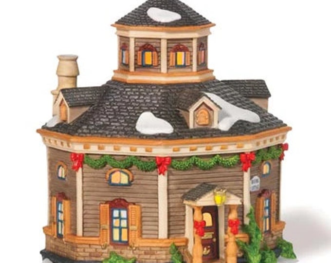 Department 56 Roundel Cottage 799924 New England Village Series Dickens House