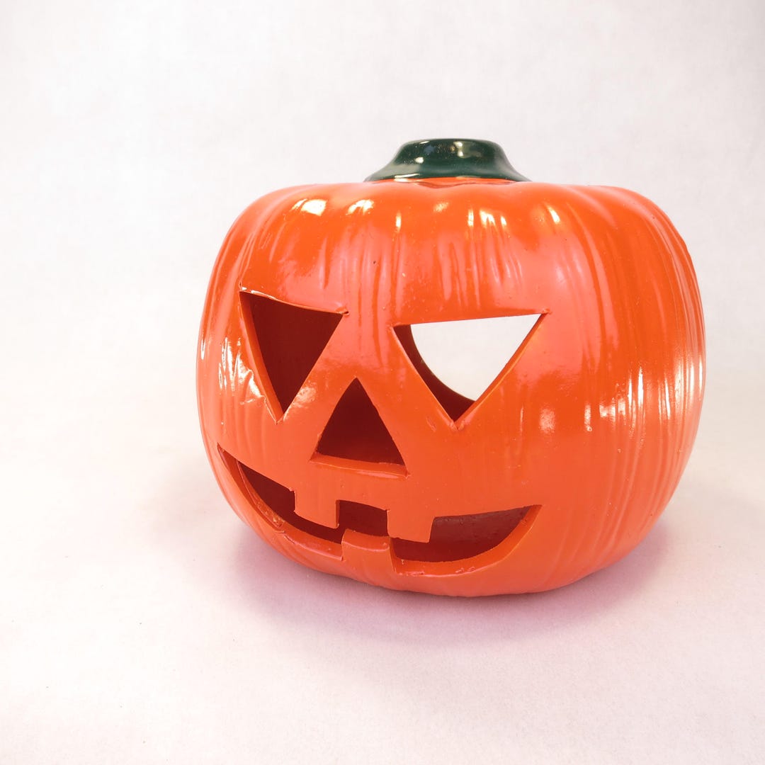 Vintage Halloween Candle Holder Jack O Lantern 6 Tall - Etsy