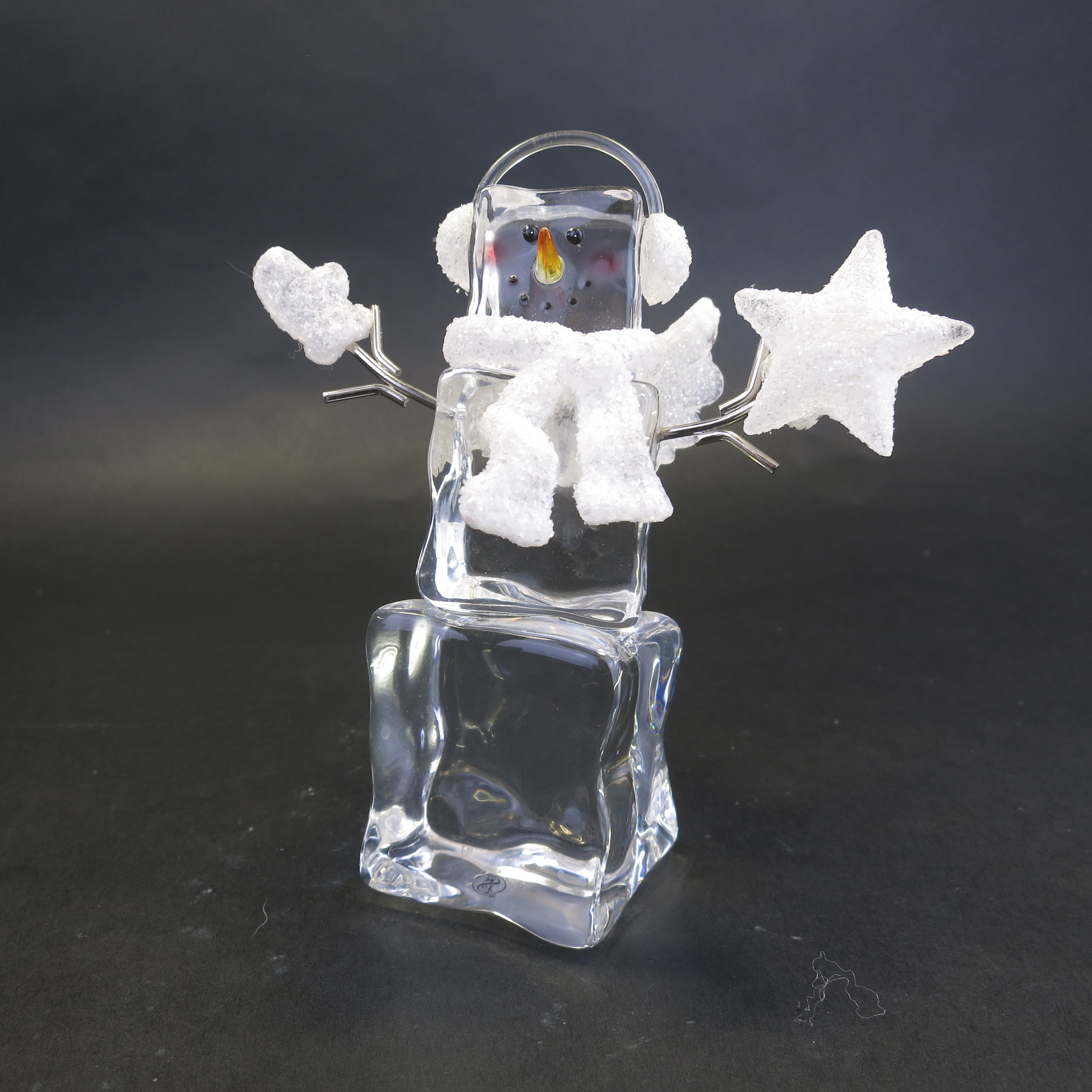 Acrylic Ice Cube Snowman Holiday Christmas Figure 5.25 Dept 56