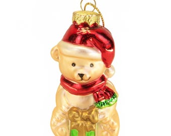 Christmas Vintage German Bear Ornament Made in Germany in 1970s
