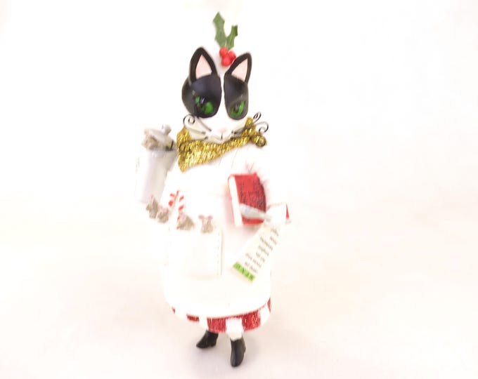 Mr Mouser By Ingrid Meowzart FF08 Cat Christmas Ornament Vintage