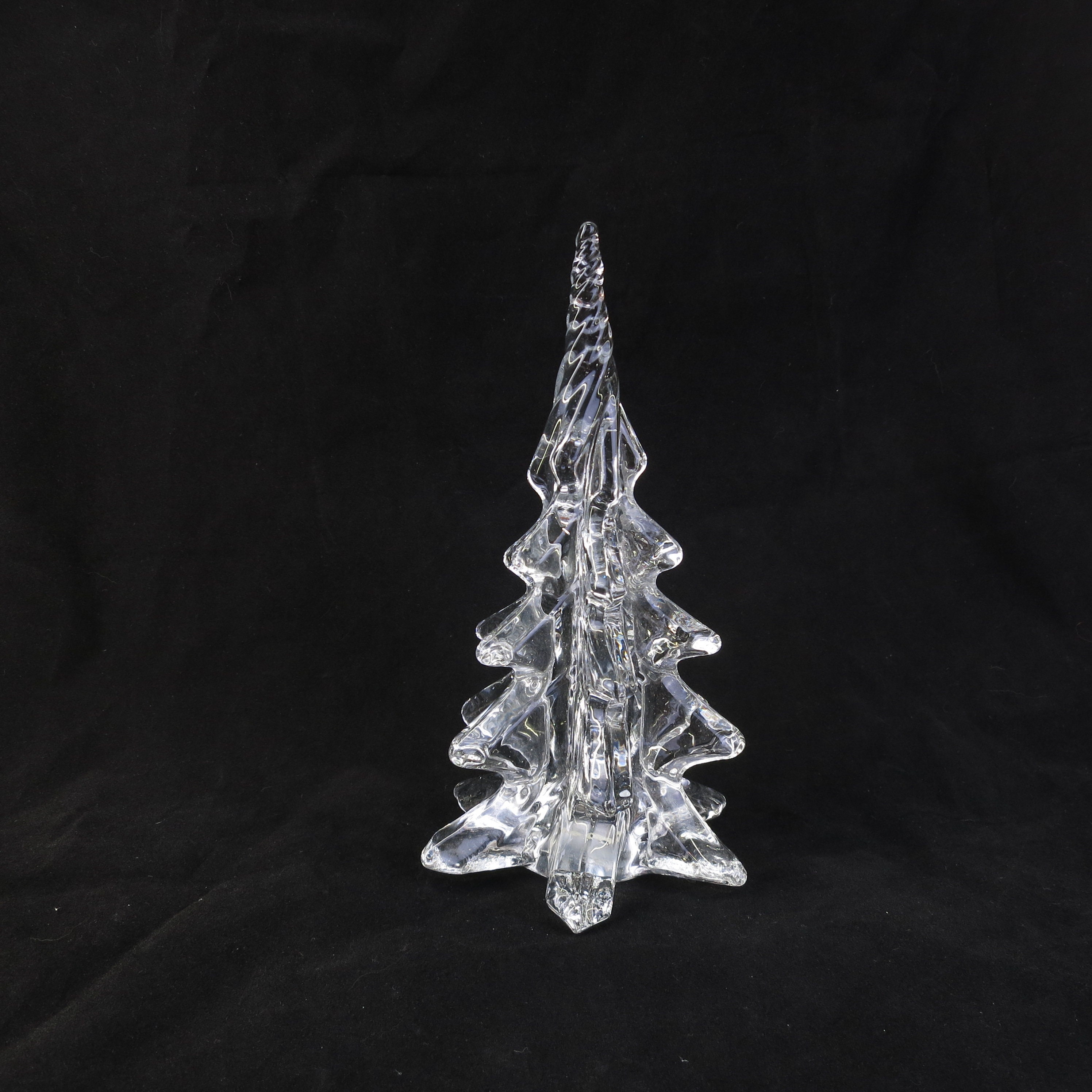 Vintage Silvestri Christmas Tree Crystal Clear Art Glass - Etsy