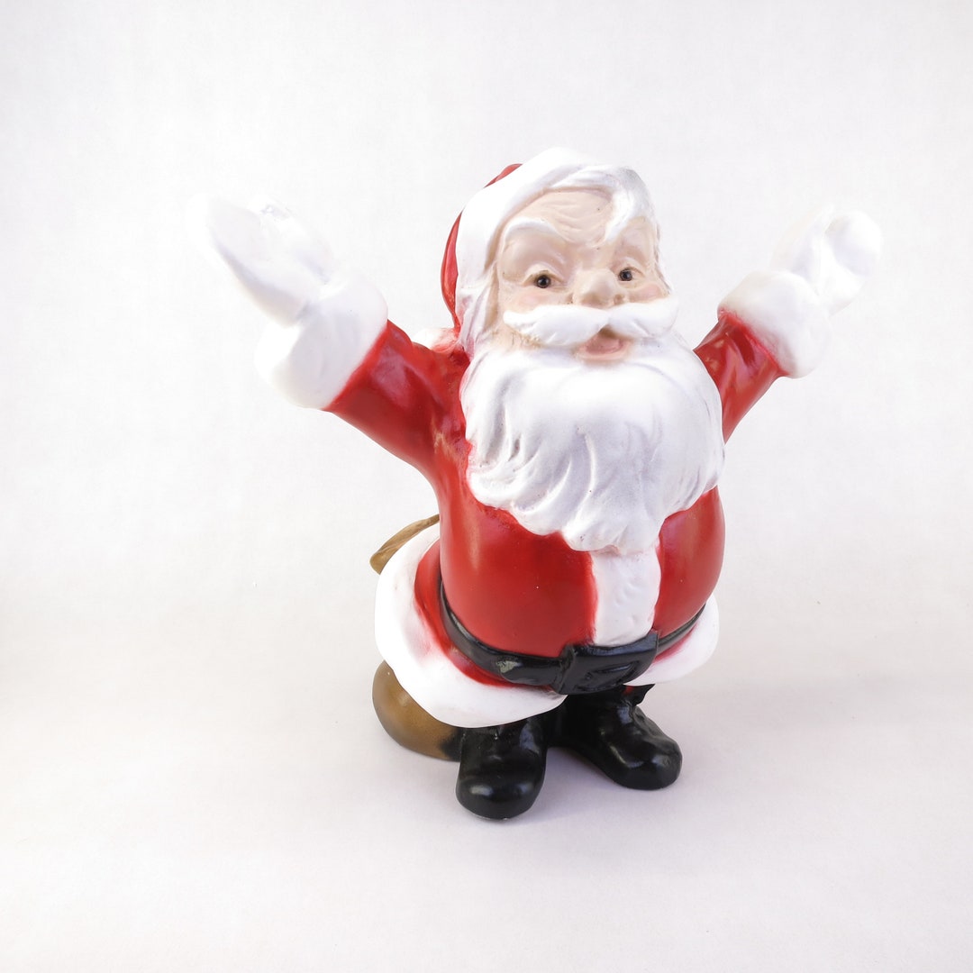 Large Vintage Jolly Santa Claus Hand Painted 10.75 Retro - Etsy