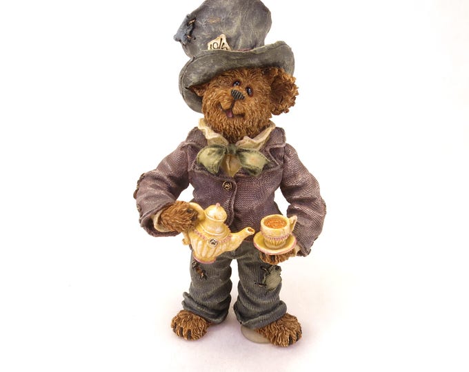 Vintage Boyds Bears Shoebox Bears The Mad Hatter, One Lump Or Two? #3237