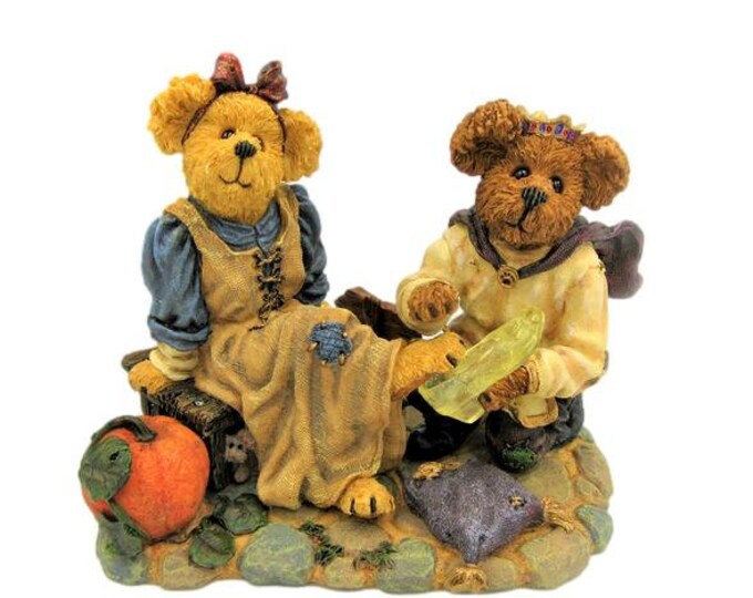 Vintage Boyd's Bears Cindyrella & Prince Charming…If the Shoe Fits-Bearstone #2454