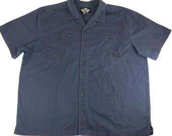 Harley-Davidson Work Shirt Dark Gray Size 3XL