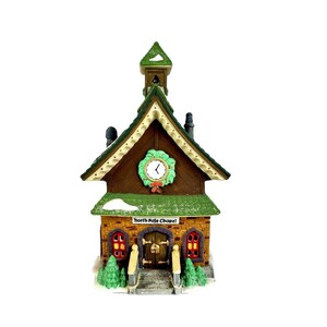Dept 56 North Pole Chapel North Pole Series Lighted Village Christmas 56260
