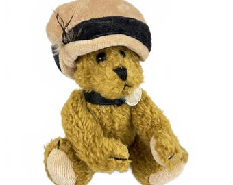 Boyds Bear Chanel Brown Plush Stuffed 6" Bear Vintage