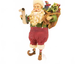 Kurt S. Adler Fabriche Edition Santa Elf with Toys Figurine 8.25"