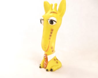 Reliance Products Protecto Giraffe Squeaky Baby Toy 7" Tall Vintage 1971