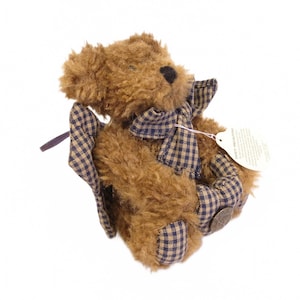 Boyds Ornament Collection Stuffed Plush Poseable Curly Haired Bear Necessities