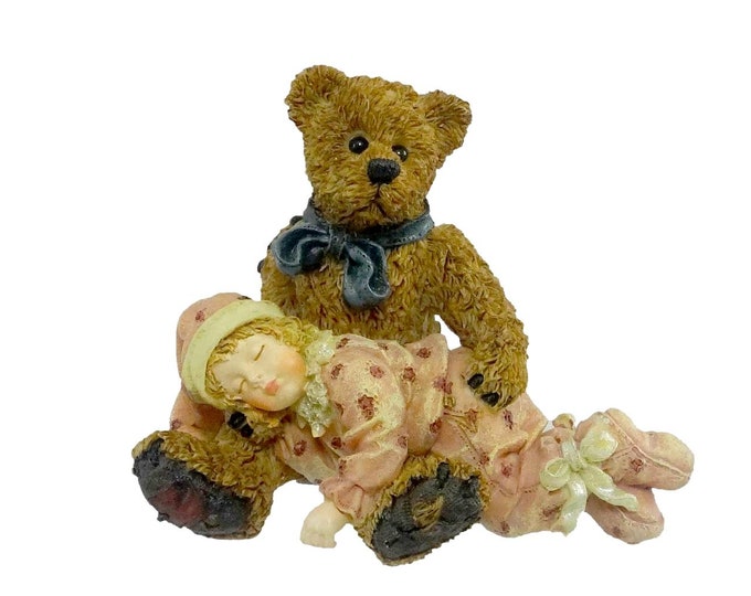 Yesterdays Child The Dollstone Collection Shelby...Asleep in Teddy's Arms #3527