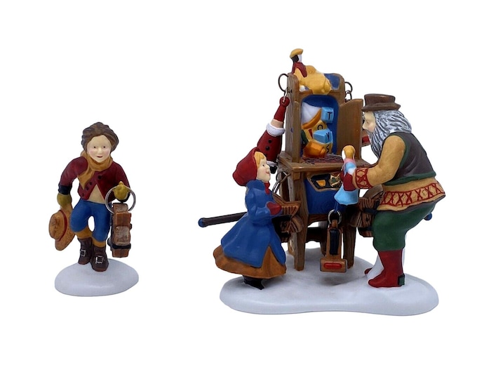 Department 56 Christmas Bazaar Toy Vendor & Cart 56597 Christmas Dickens Village, Heritage Village Collection