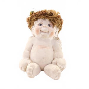 Vintage Dreamsicle "Bright Eyes" Angel Cherub Figurine by Kristin