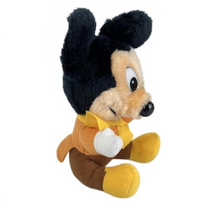 Vintage Disney Mickeys Christmas Carol Stuffed Plush 7" Tiny Tim Mickey Mouse image 2
