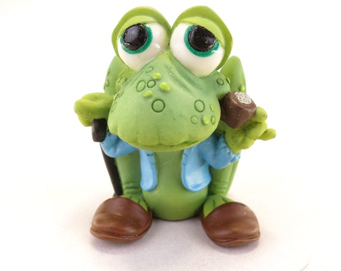 Sprogz 1994 Holland Studio Craft Golden Pond Male Grandpa Frog SG214