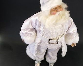 Large Santa Claus Doll in White 24" Tall