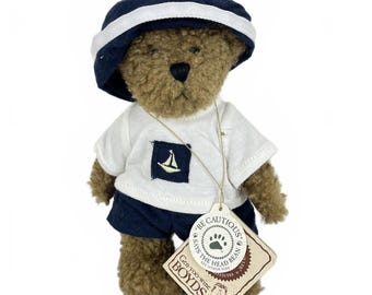 Vintage Mini Boyd's Bear Skip B. Yachtley 6" Plush Stuffed Animal