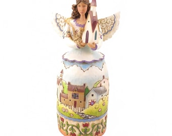 Jim Shore Heartwood Creek Blessed Are Faithful Angel Figurine by Enesco 4006931