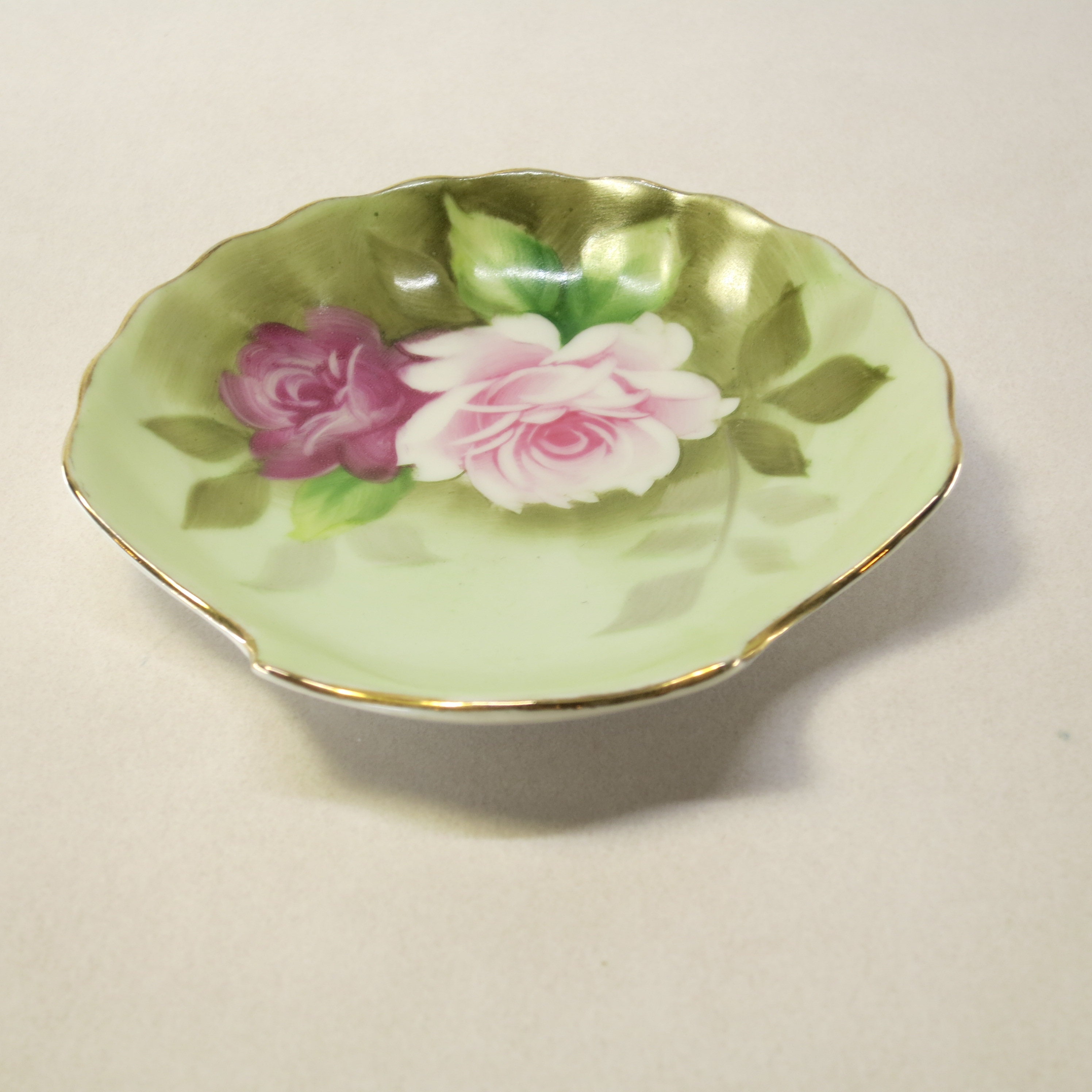 Vintage hand painted Japanese ring dishes