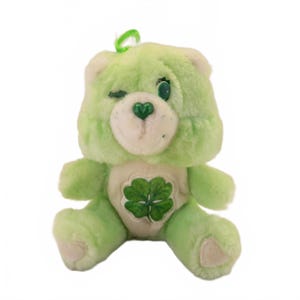 Vintage Kenner Good Luck Care Bear 1980s Good Luck Bear Original Small Plush