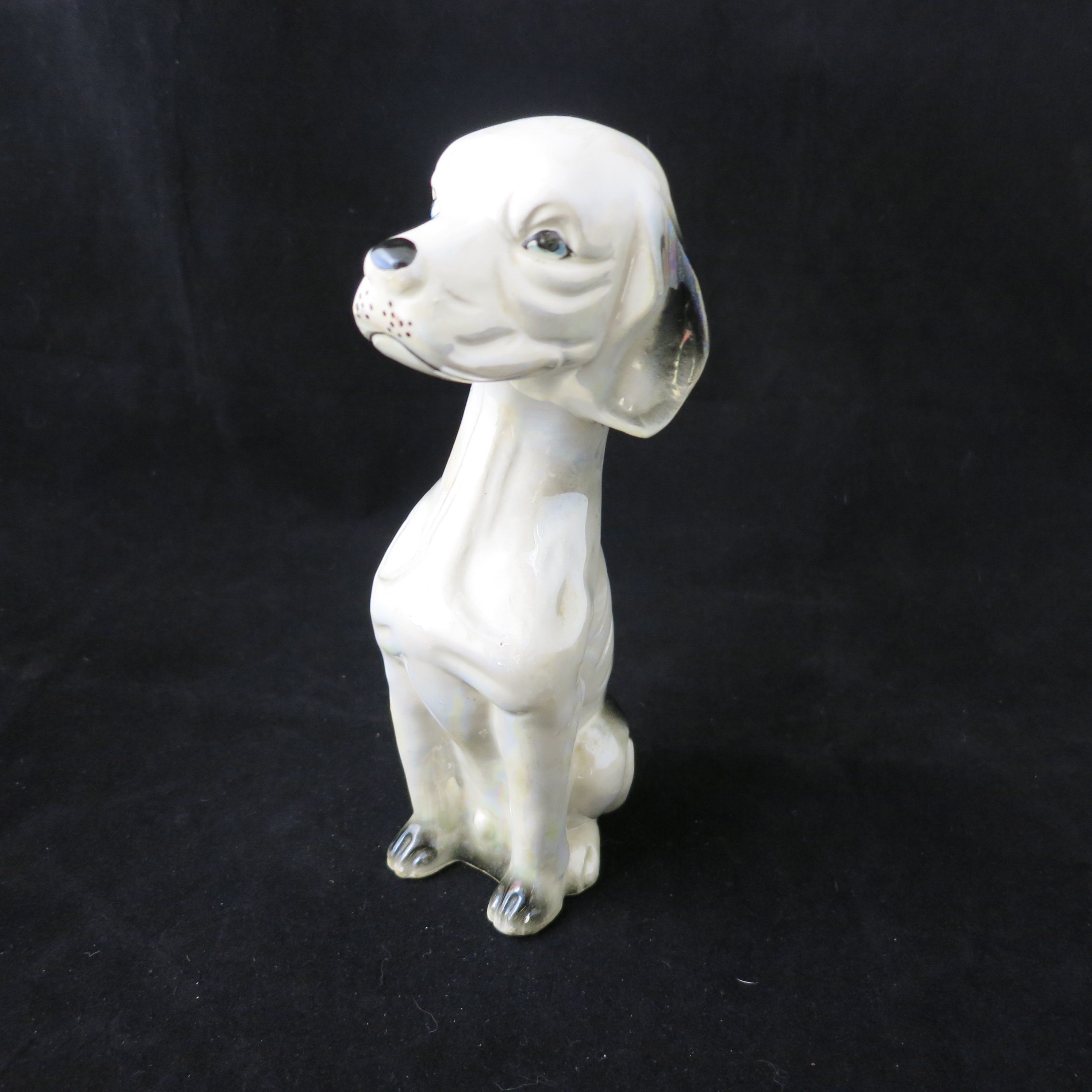 Vintage Ceramic Large Dog Figurine Statue Kitch
