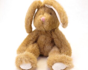 10" Jointed Vintage Jerry Elsner Co. Brown Bunny Rabbit Plush