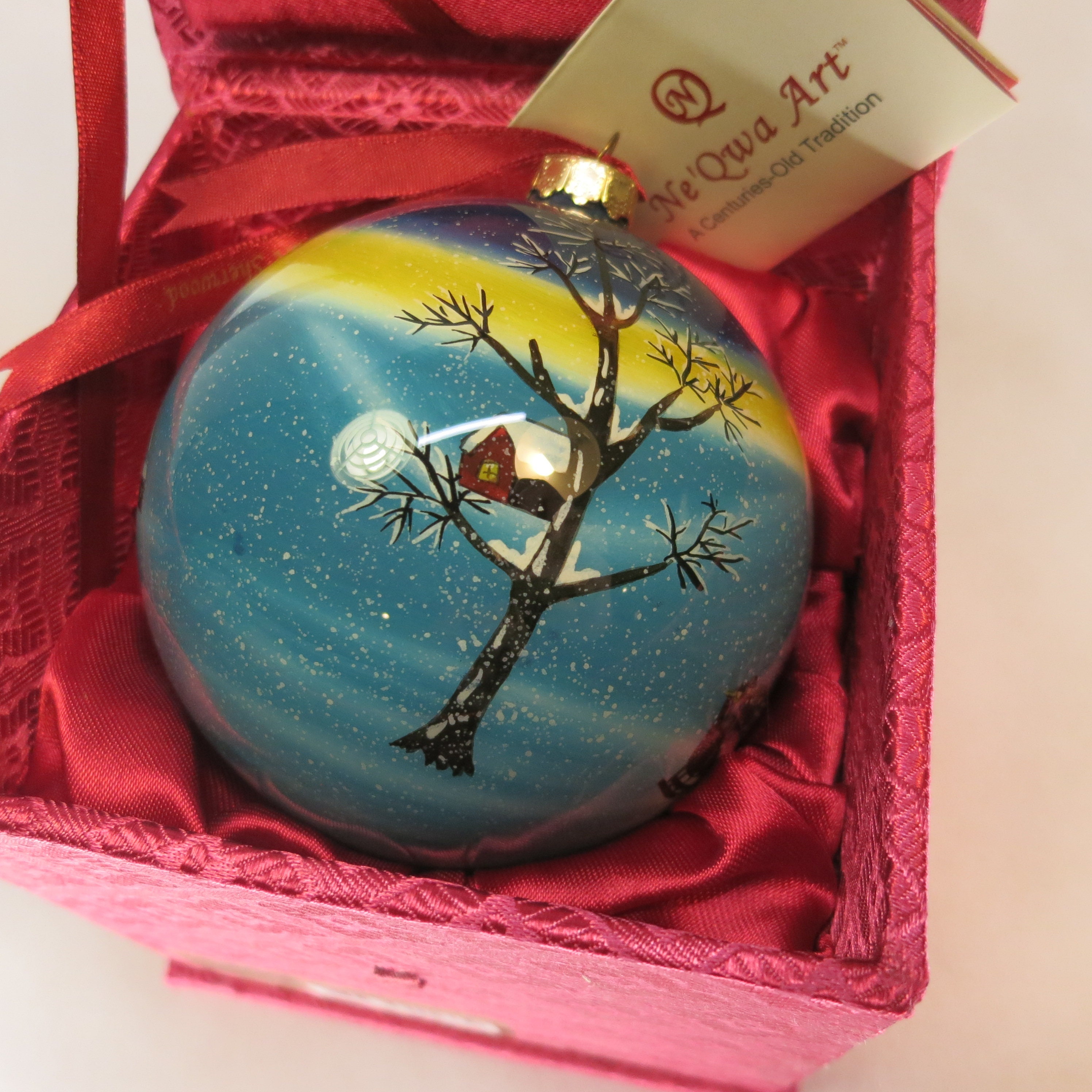 Vintage Ne' Qwa Art Worship by Stewart Sherwood Christmas Ornament