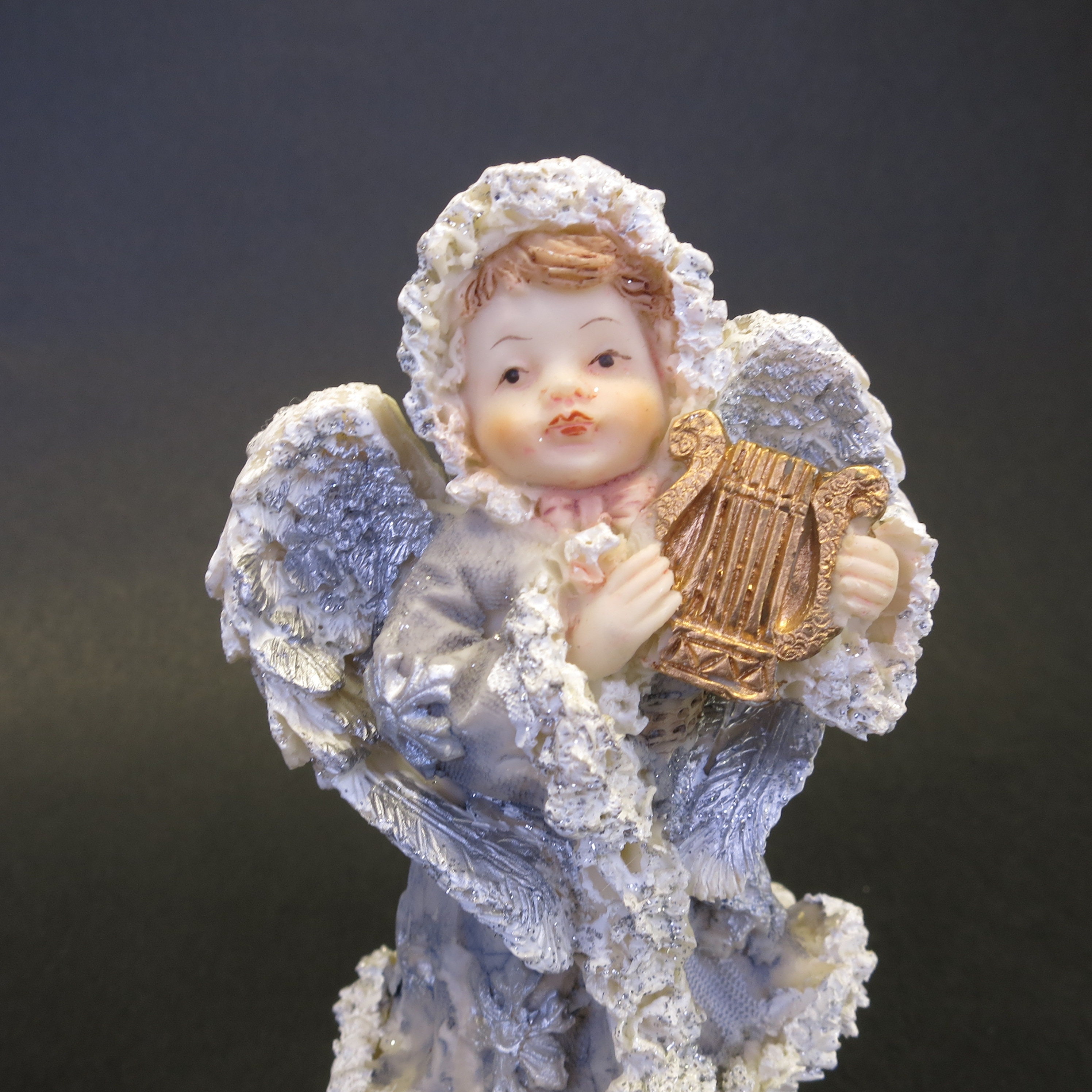 Vintage Angel with Glitter 5 Figurine Christmas Decor
