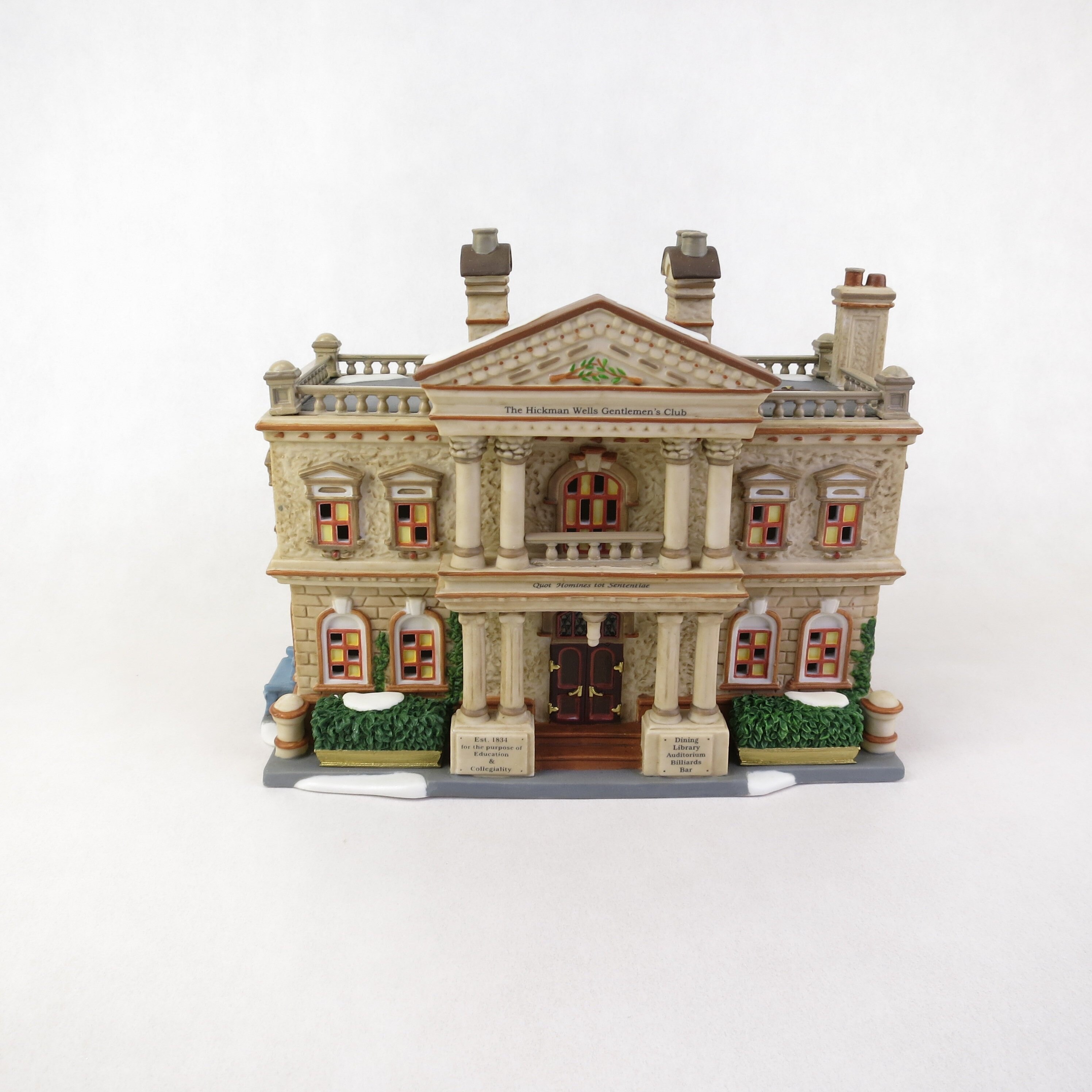 Department 56 Hickman Wells Gentlemen's Club 58743 Christmas