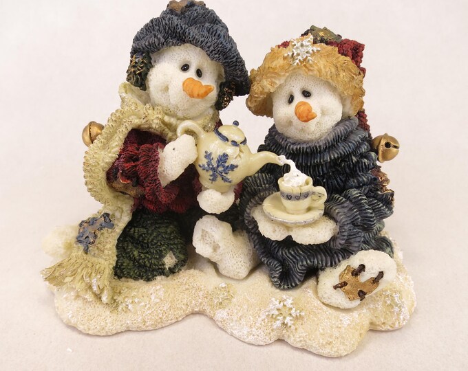 Snowman Boyds Cicely and Juneau Wee Folkstones Snow People 36503