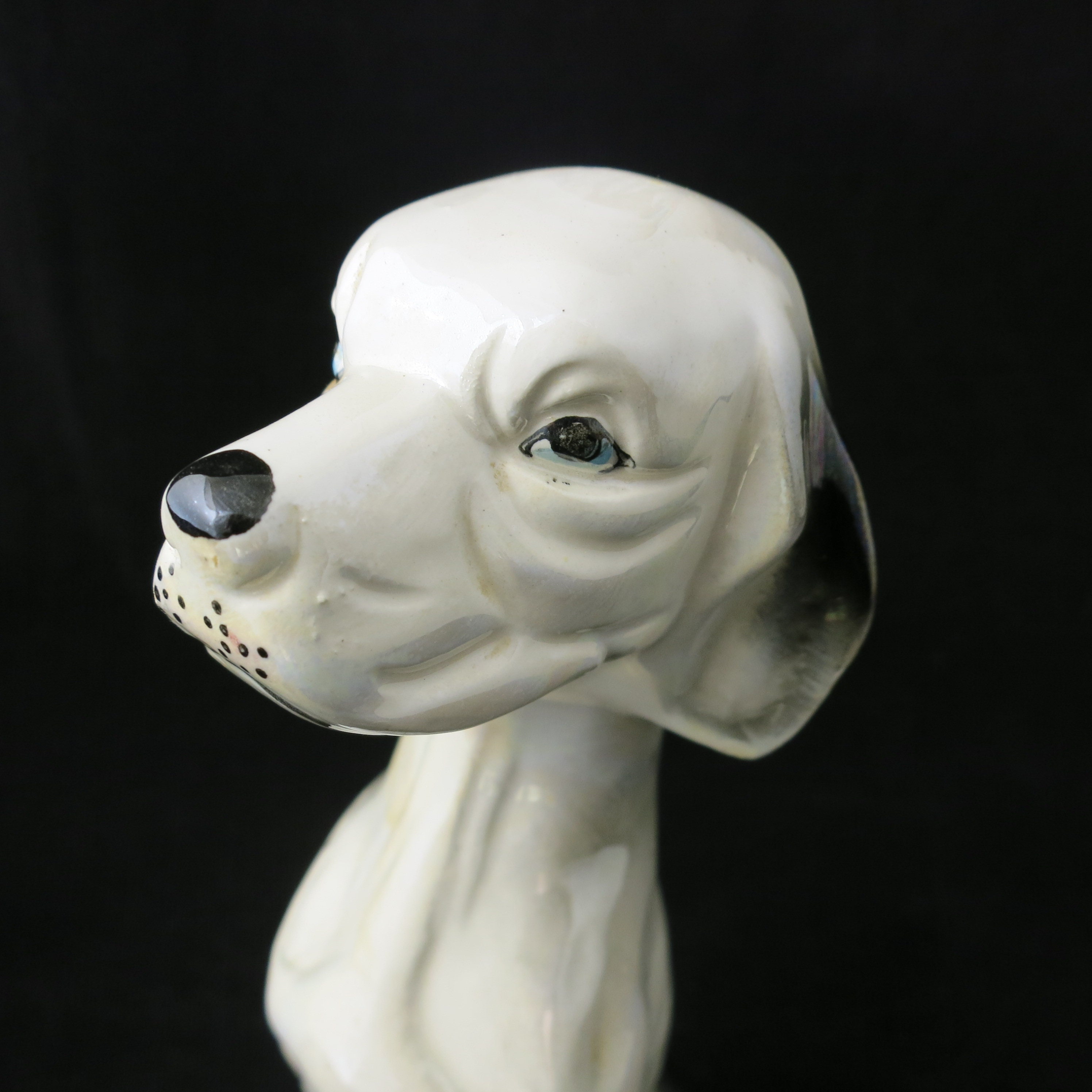 Vintage Ceramic Large Dog Figurine Statue Kitch