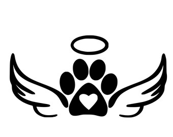 Download Paw wings svg | Etsy