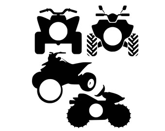 Digi-tizers ATV Monogram Frames (SVG Studio V3 jpg) **Full circle alphabet letters INCLUDED!**