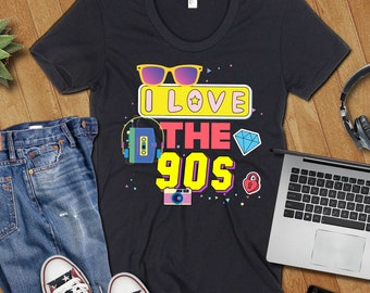 I Love The 90s Shirt - 90's Birthday Shirt - Vintage Shirt - Retro Shirt - I Love The Nineties Shirt - Nineties Baby Shirt - 90s Baby Shirt