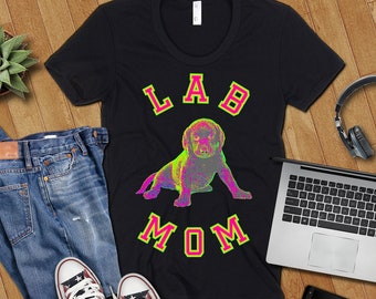 Stolz Lab Mom Shirt, schwarze Lab Mom Shirt, Labrador Mom Shirt, Labradoodle Mom Shirt, Hund Mama Shirt, Hund Liebhaber Shirt