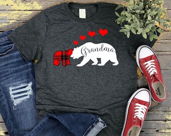 Grandma Bear Shirt, Grandma Bear With Cub, Nana Christmas Gift, Matching Bear Family Shirt, First Time Grandma, Mothers Day Shirt