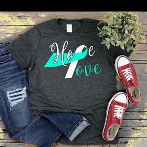 Cervical Cancer Shirt, Cervical Cancer Awareness month Shirt, Cervical Cancer Hope & Love Shirt, Cancer Warrior, Cervical Cancer Survivor