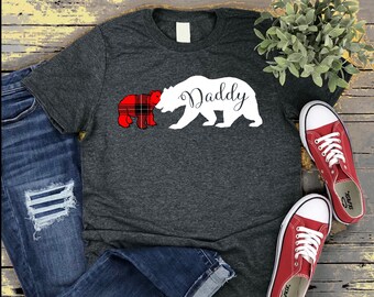Papa Bär Shirt, Papa Bär mit Cub, Papa Weihnachtsgeschenk, passende Bär Familie Shirt, zum ersten Mal Papa Geschenk, Vatertag Shirt für Papa Grandp