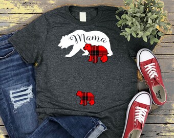 Mama Bear Pregnancy Announcement Shirt, Mama Bear Shirt, Mama Bear two Cubs, 2nd Baby Announcement Shirt. Mama Bear 2 Cubs, Baby Shower Gift