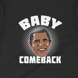 Funny Obama shirt, anti Trump shirt Long Sleeve Fitted Crew