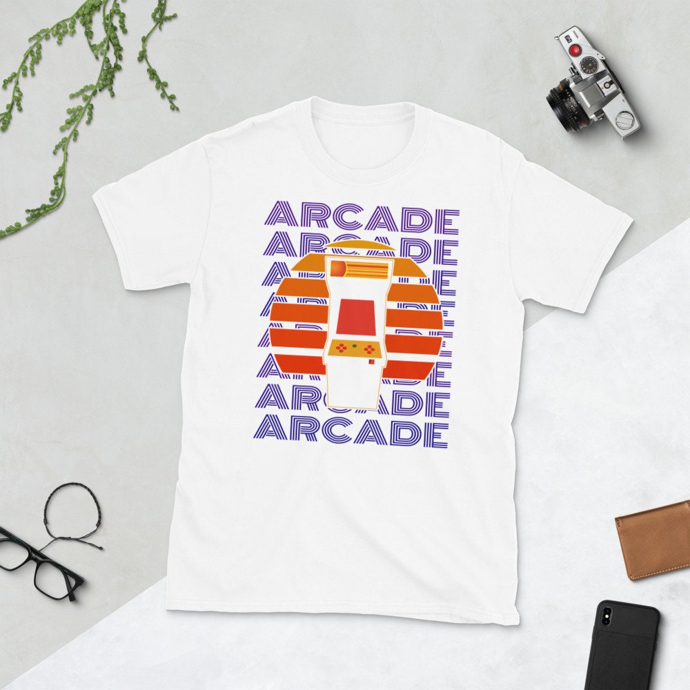 Camiseta Arcade, Vintage Arcade Shirt, Retro Arcade, Old School Shirt ...